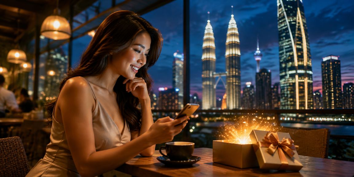 Pengguna Malaysia mengakses platform sukan 20x melalui telefon mudah alih di Kuala Lumpur